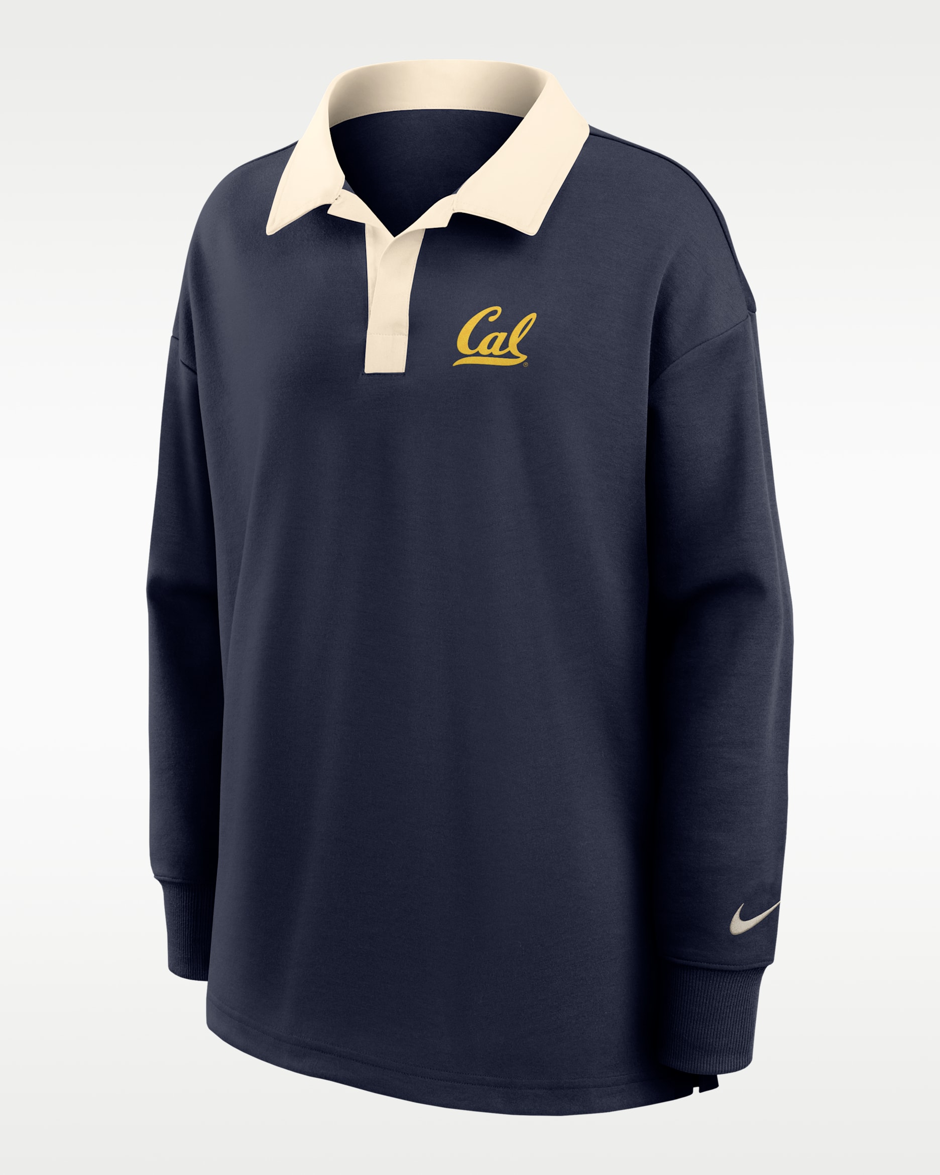 Cal Women's Nike Dri-FIT Oversized Long-Sleeve Polo. Nike.com